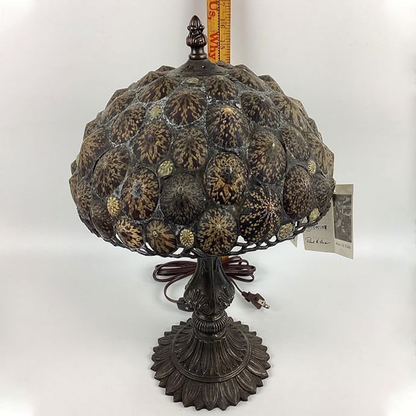 Vintage Sea Urchin Shell Table Lamp