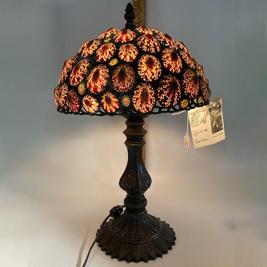 Vintage Sea Urchin Shell Table Lamp